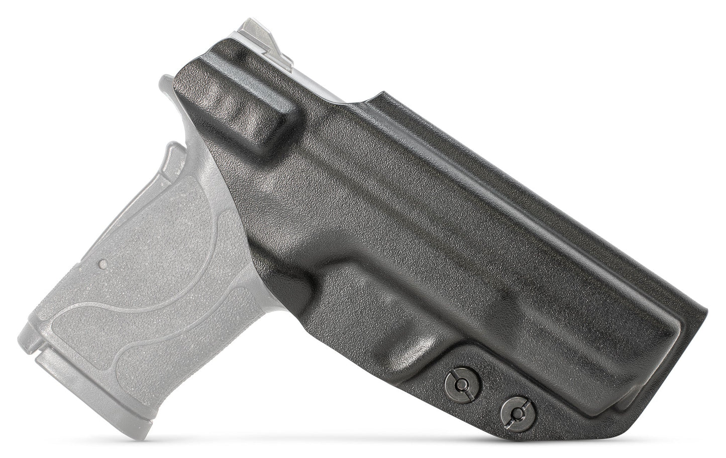 CYA base IWB Holster in black on a black Smith & Wesson MP Shield EZ 30 handgun