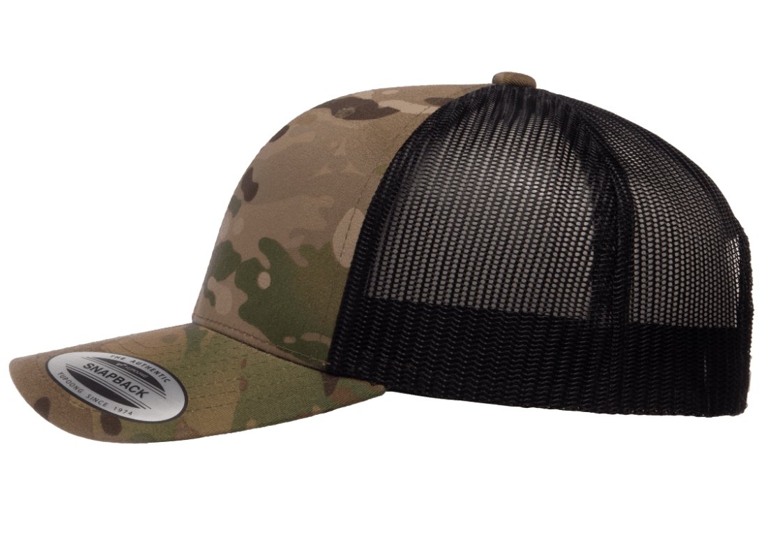 RETRO SNAPBACK TRUCKER FLEXFIT CAP MULTICAM CYA Supply Co.